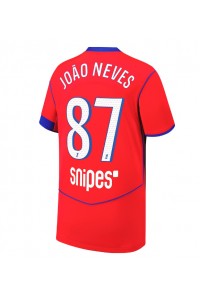 Fotbalové Dres Paris Saint-Germain Joao Neves #87 Třetí Oblečení 2025-26 Krátký Rukáv